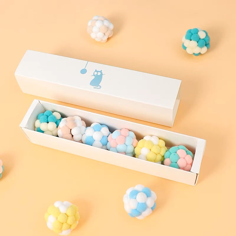 MULTI COLOURED PLUSH BALLS